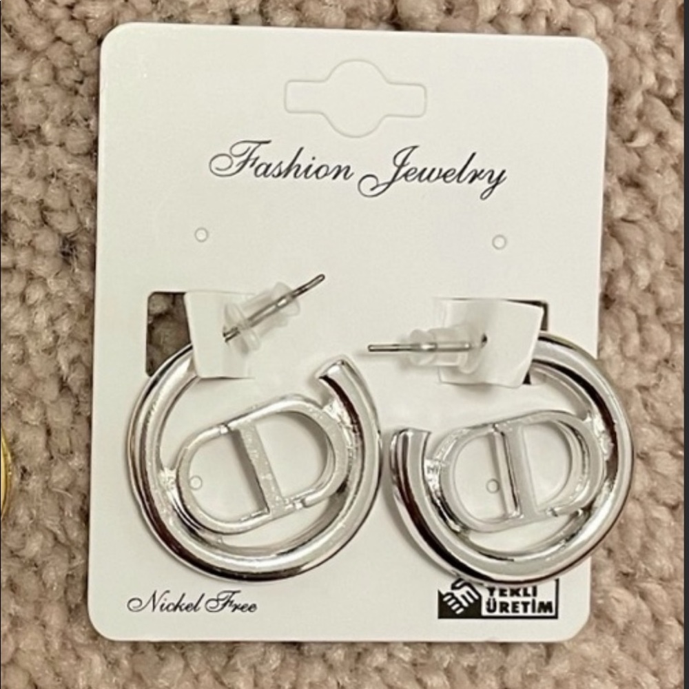 CD designer inspired earrings